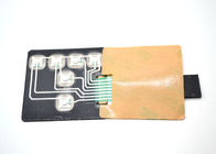 Teclado táctil grabado en relieve del interruptor de membrana de la bóveda del metal con el cable del conector macho