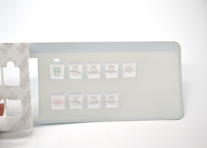 El panel marino grabado en relieve del interruptor de membrana de Tatile para los instrumentos médicos