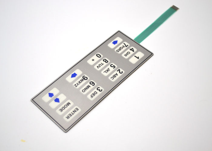 Telclado numérico resistente del interruptor de membrana de agua, el panel del interruptor de botón de la membrana
