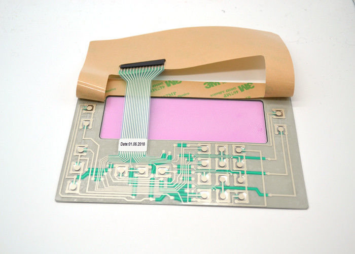 Interruptor de membrana táctil grabado en relieve ANIMAL DOMÉSTICO con la exhibición transparente coloreada rosa
