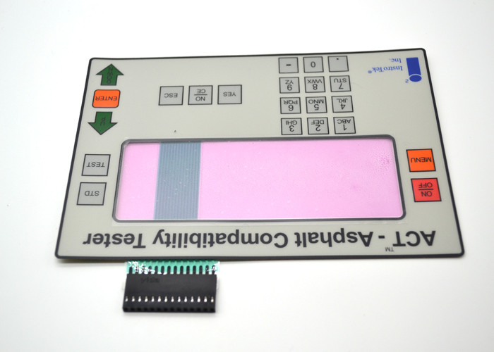 Interruptor de membrana táctil grabado en relieve ANIMAL DOMÉSTICO con la exhibición transparente coloreada rosa